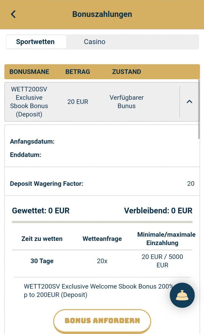 Svenbet Bonus