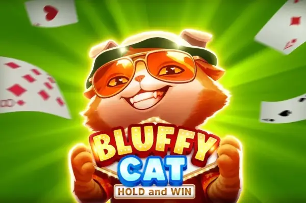 Bluffy Cat Hold and Win Logo