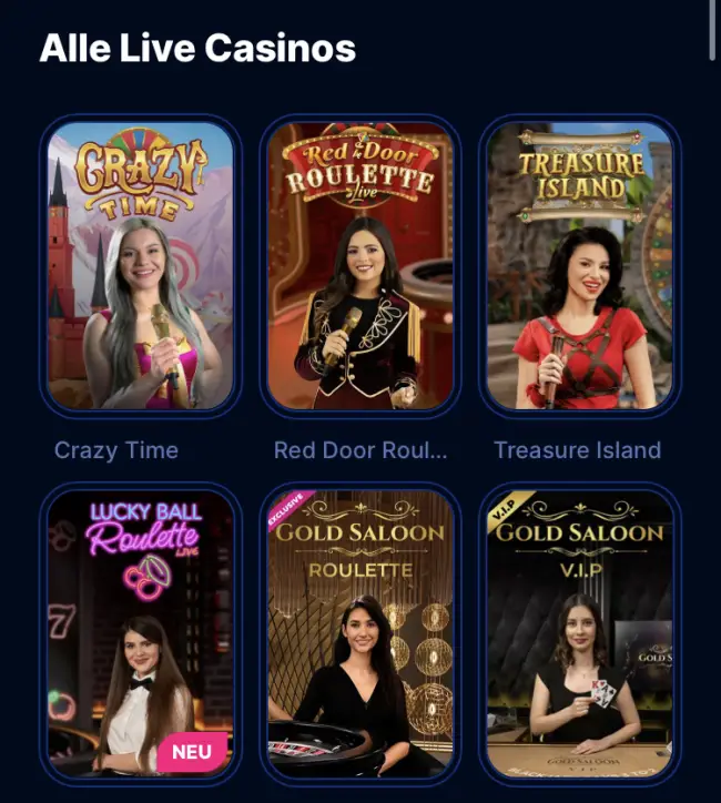 Boomerang Bet Live Casino
