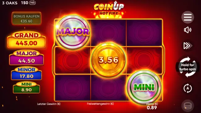 Gewinnlinie Coin Up Slot