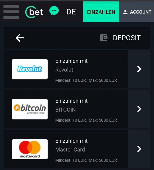 Cbet Bonus