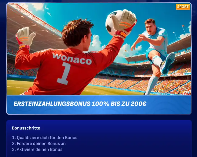 Wonaco Sportwetten Test