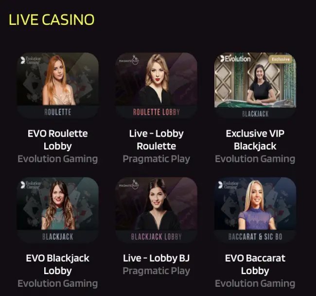 Prontobet Live-Casino