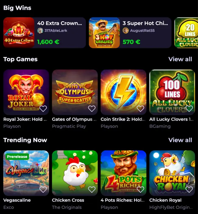 Highflybet Casino Slots