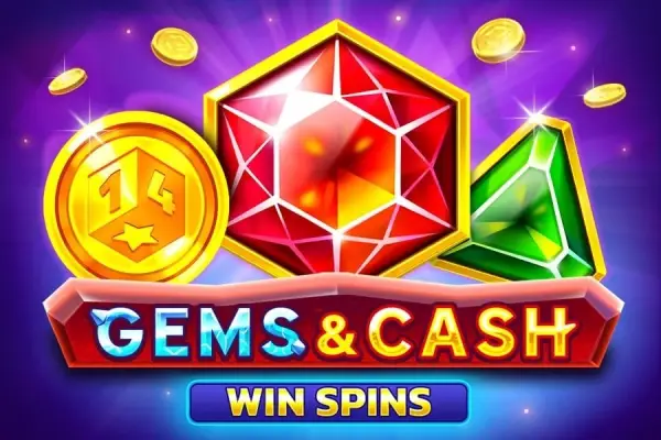 Gems & Cash Win Spins Logo
