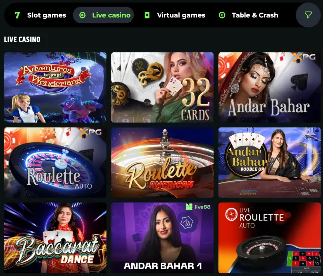 Froggybet Live Casino