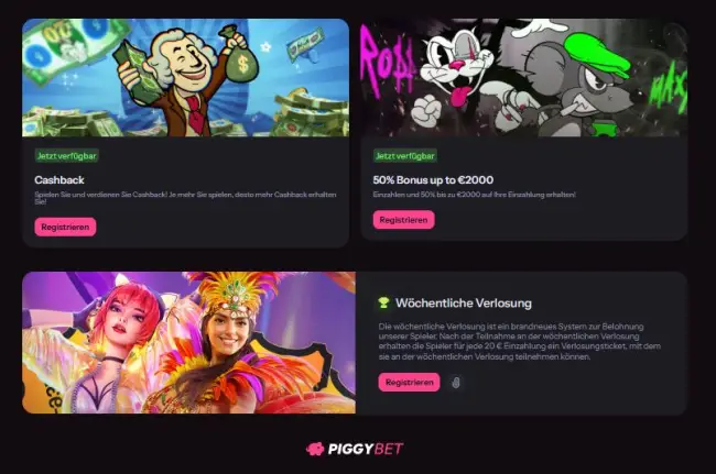 Piggybet Casino Test