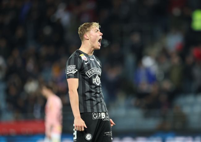Soll gegen Rapid die nächsten Tore nachlegen: Shooting-Star Rasmus Höjlund