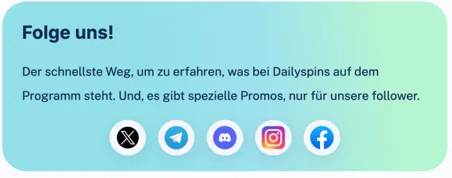 Dailyspins Casino Socials