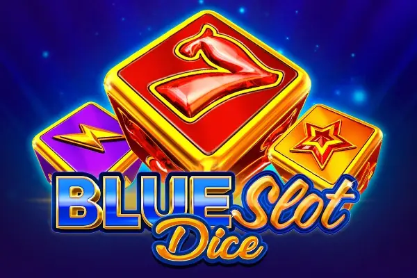 Blue Slot Dice Logo