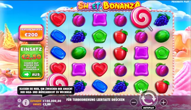 Sweet Bonanza Slot Spieleautomat