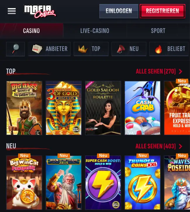 Mafia Casino Test