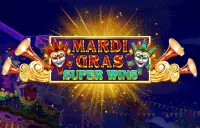Mardi Gras Super Wins Logo