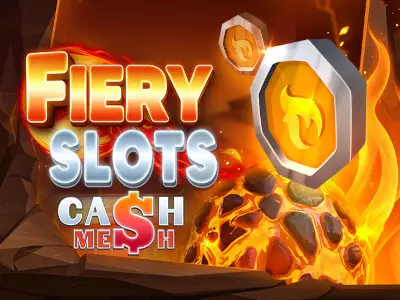 Fiery Slots Cash Mesh Logo