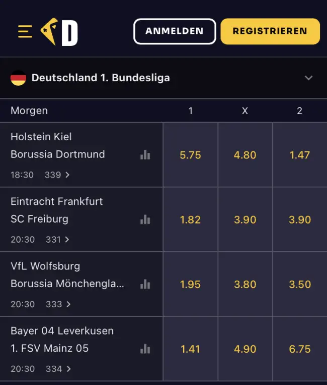 Dazzlehand Sportwetten Test