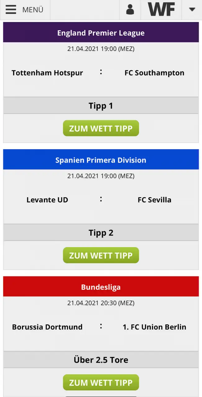 Fusßballformat Wett Tipps Teaser