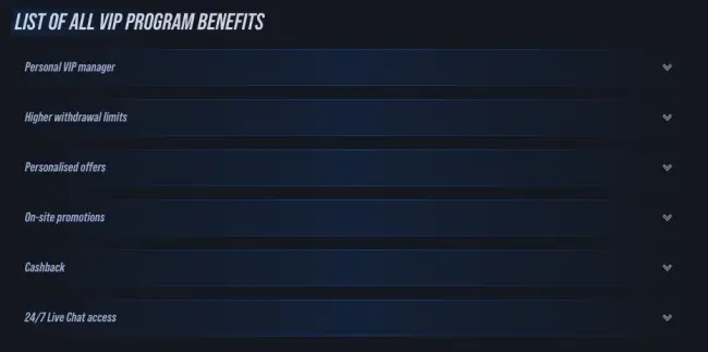 Vegashero Casino VIP