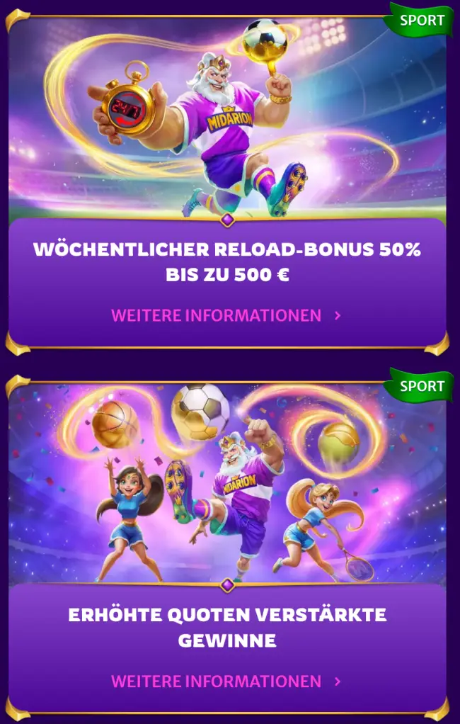 Midas Luck Sportwetten