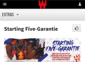 Wettnews Winamax NBA Starting Five Garantie