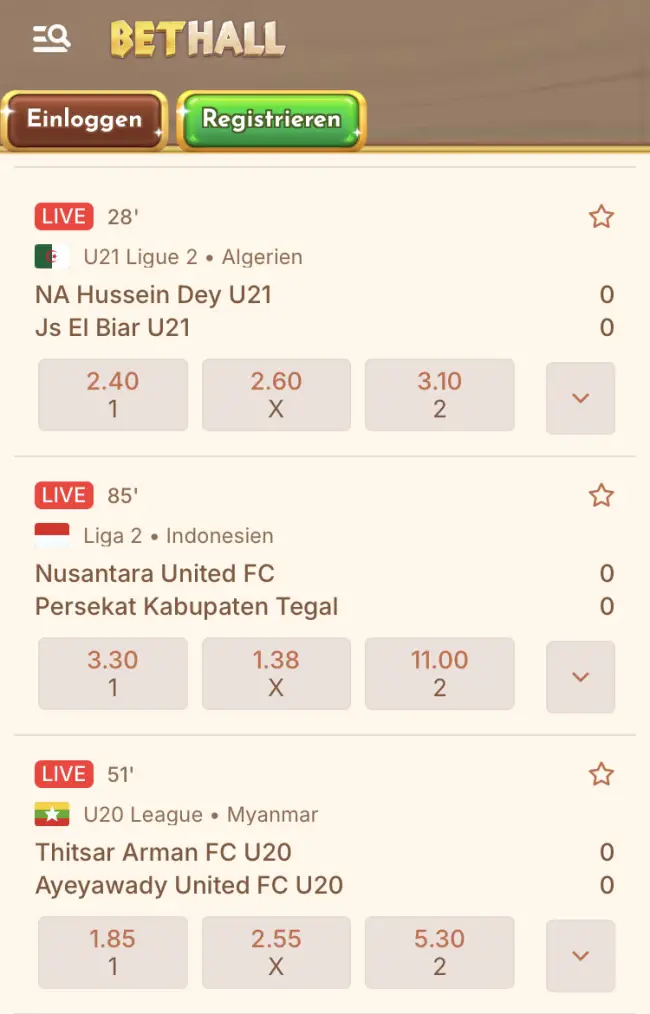 BetHall Sportwetten Test