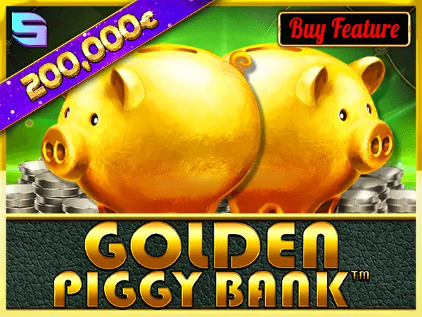 Golden Piggy Bank Logo