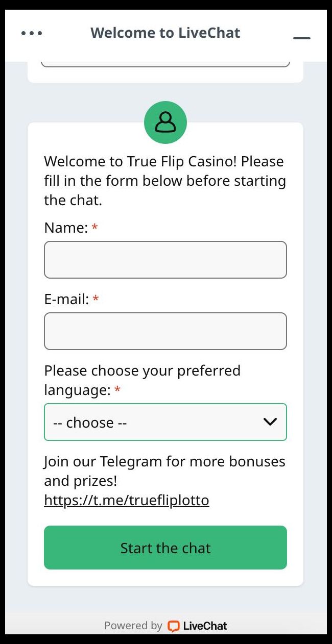 True Flip Live-Chat