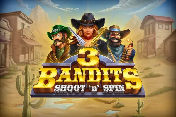 3 Bandits: Shoot 'n' Spin Logo