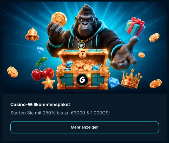 Gamble Gorilla Casino Bonus