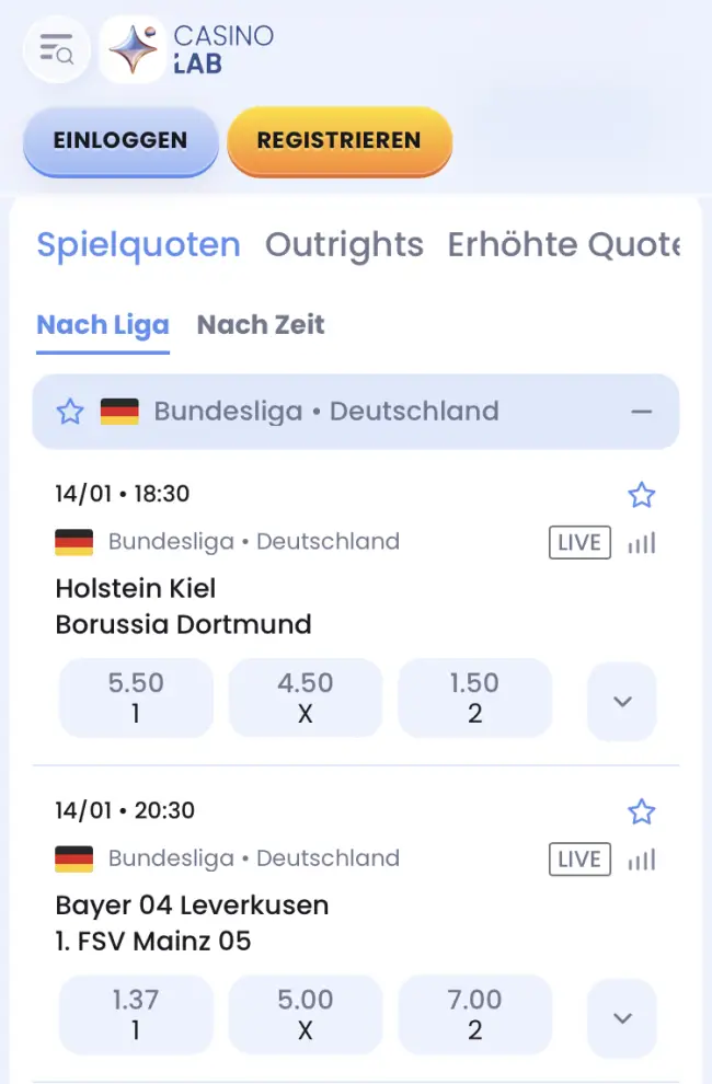 Casinolab Sportwetten Test