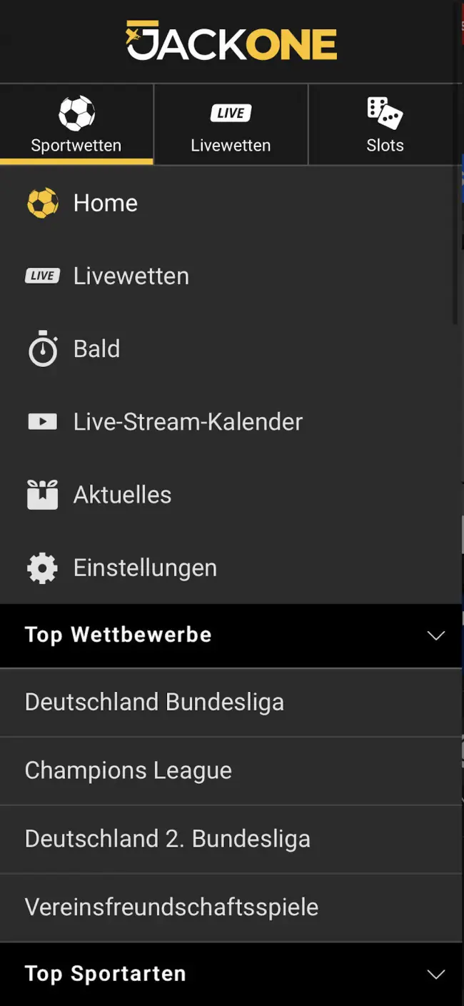 JackOne Sportwetten