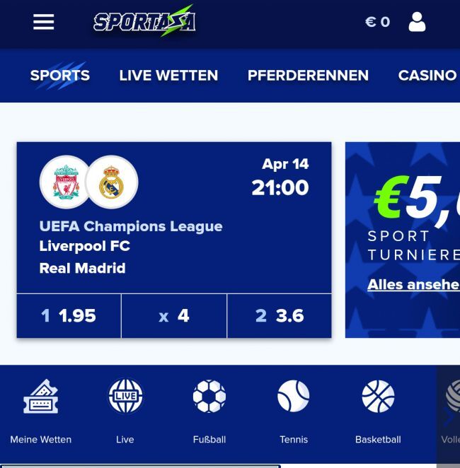 Sportaza Test