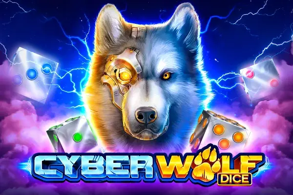 Cyber Wolf Dice Logo