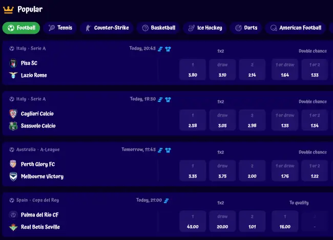 Spingranny Sport Odds