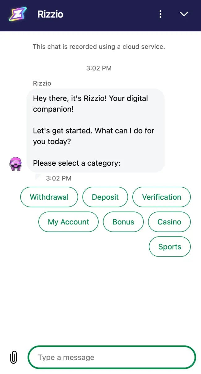 Rizzio Sport Live Chat