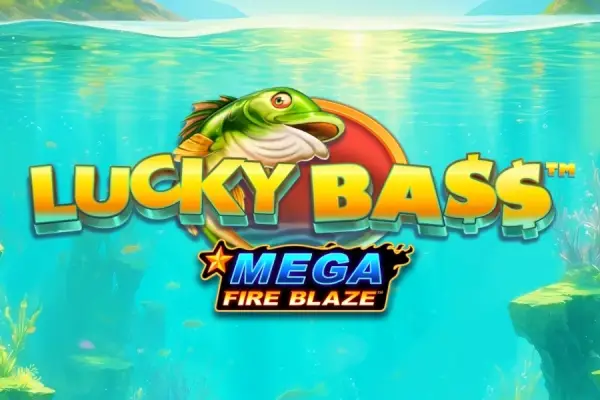 Lucky Bass Mega Fire Blaze Logo