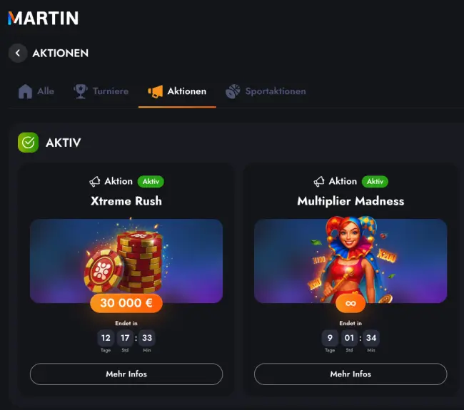 Martin Casino Test