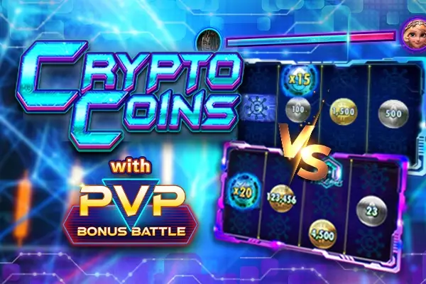 Crypto Coins with PVP Bonus Battle Logo
