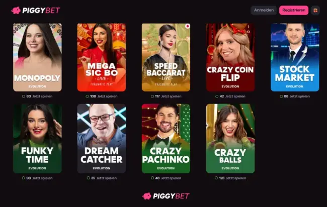 Piggybet Casino Test