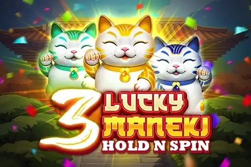 3 Lucky Maneki Hold N Spin Logo