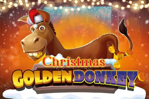 Golden Donkey Christmas Logo