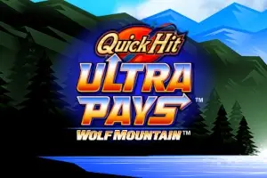 Quick Hit Ultra Pays Wolf Mountain Logo