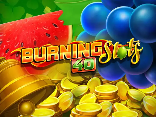 Burning Slots 40 Logo