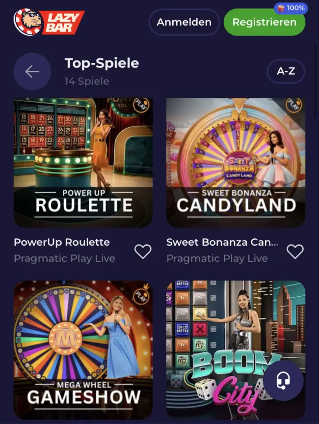 Lazybar Casino Test