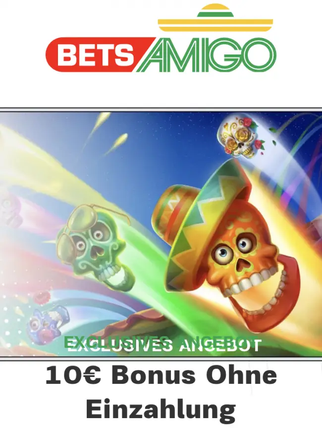 Betsamigo, Casino Bonus ohne Einzahlung