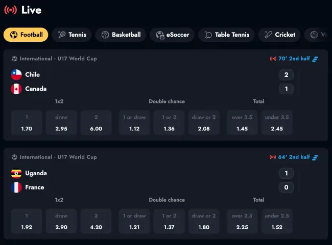 Oscarspin Sport Live