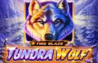Fire Blaze Golden: Tundra Wolf Logo
