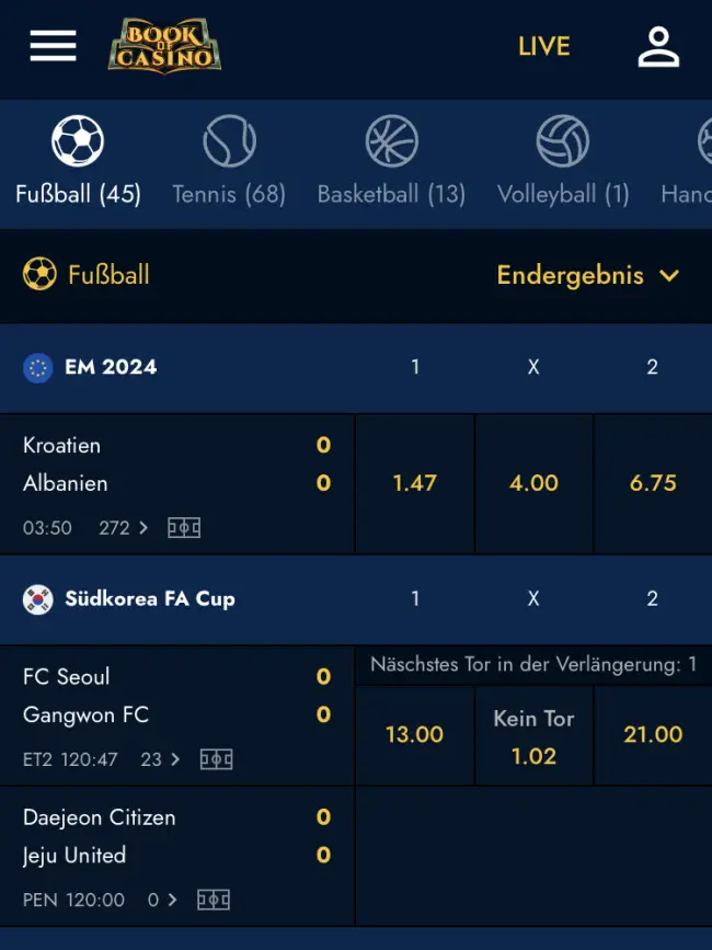 BookofCasino Sportwetten