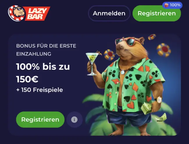 Lazybar Casino Test