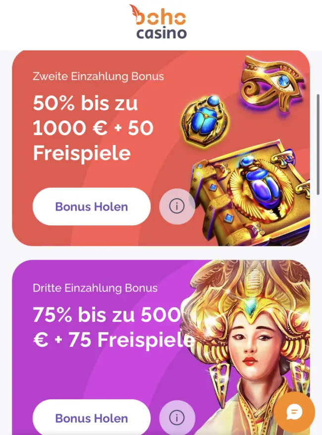 Boho Casino Bonus