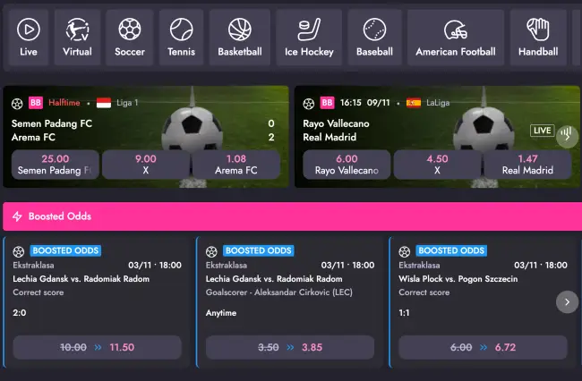 Hotloot Sport Betting Odds